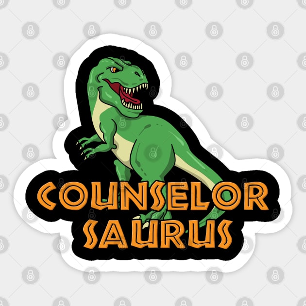 School Counselor - Counselorsaurus Sticker by maxdax